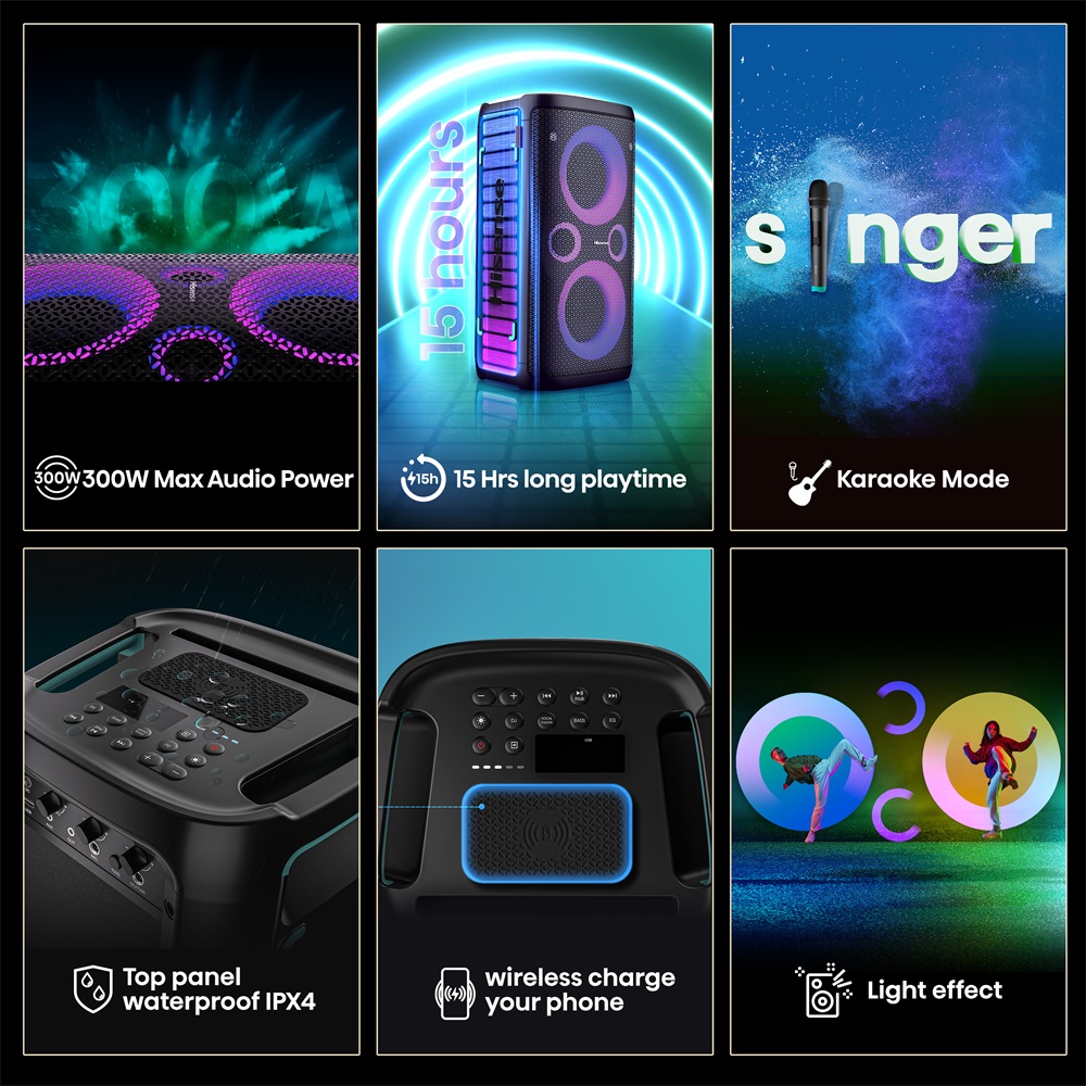 Hisense Party Storm 300W Bluetooth party hangszóró