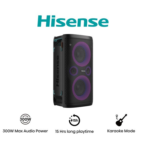 Hisense Party Storm 300W Bluetooth party hangszóró