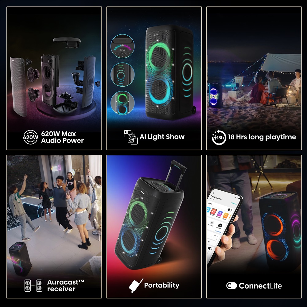 Hisense Party Thunder 620W Bluetooth party hangszóró