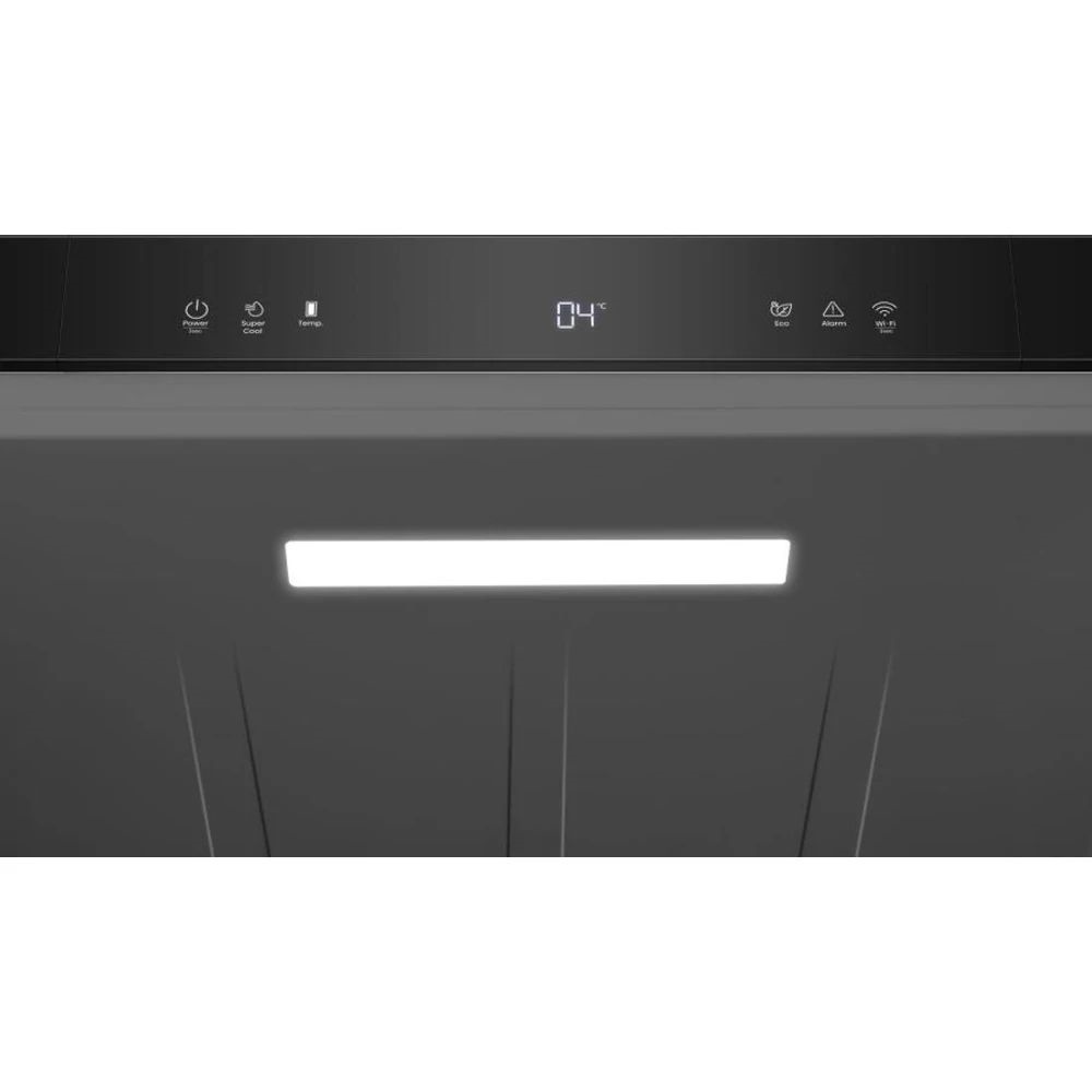 Hisense RB3K330SAID fekete, egyajtós, Hűtő:372L hűtőszekrény
