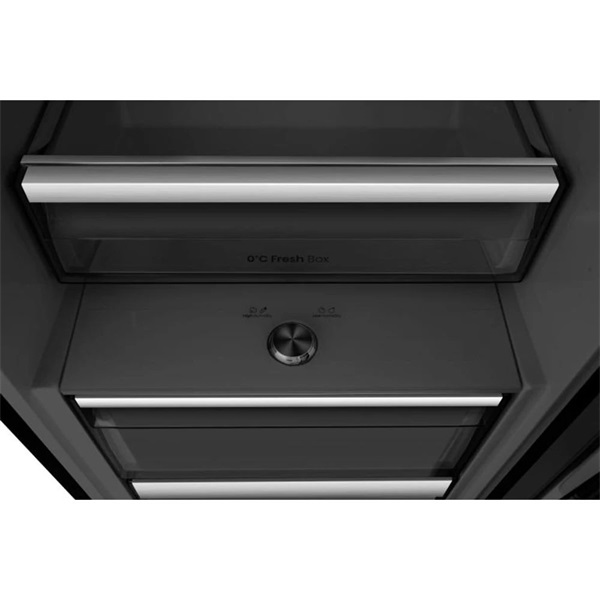Hisense RB3K330SAID fekete, egyajtós, Hűtő:372L hűtőszekrény