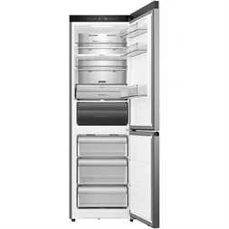 Hisense RB3K330SAID szürke, alulfagyasztós, Hűtő:215L, Fagyasztó:115L, Total No frost hűtőszekrény