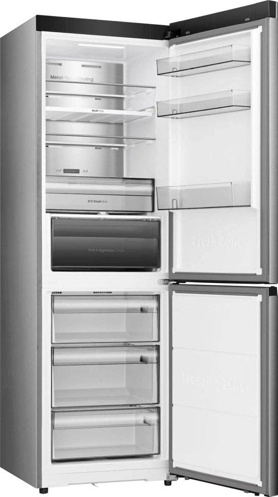 Hisense RB3K330SAIE alulfagyasztós, Hűtő:215L, Fagyasztó:115L, Total No Frosthűtőszekrény