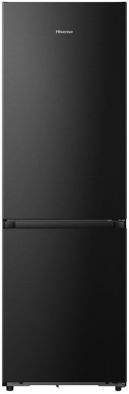 Hisense RB5K330GSFD fekete, alulfagyasztós, Hűtő:215L, Fagyasztó:115L, Total No frost hűtőszekrény