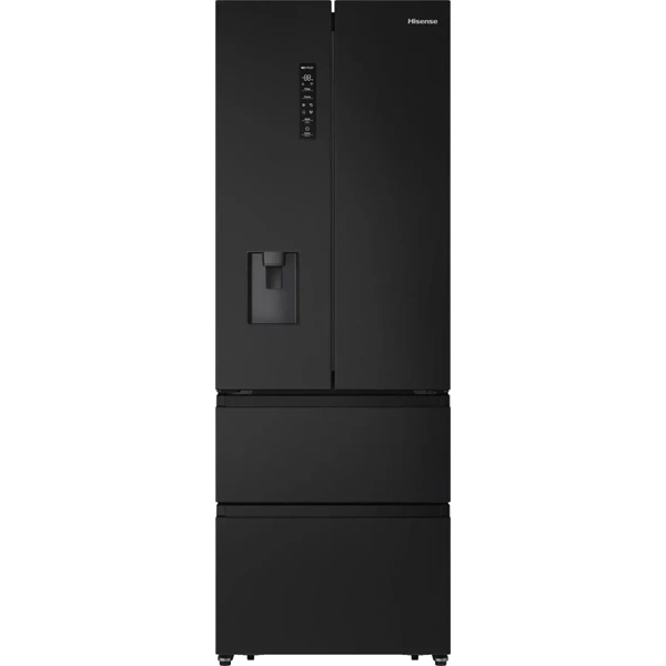 Hisense RF5S454GMFE fekete, szabadonálló, No Frost, franciaajtós hűtőszekrény