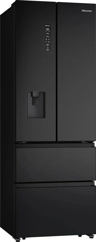 Hisense RF5S454GMFE fekete, szabadonálló, No Frost, franciaajtós hűtőszekrény