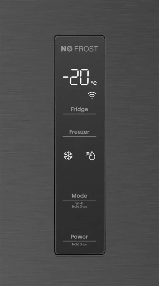 Hisense RF5S454GMFE fekete, szabadonálló, No Frost, franciaajtós hűtőszekrény