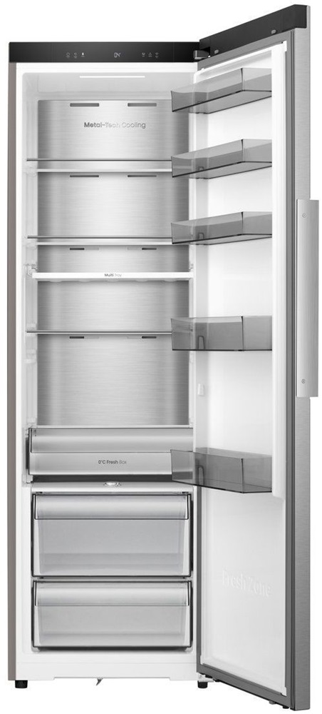 Hisense RL3K370SAID inox, egyajtós, Hűtő:372L, Fagyasztó: 25L hűtőszekrény