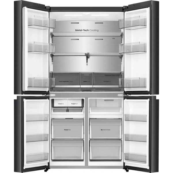 Hisense RQ5P640SYKD fekete, négyajtós, No Frost, 640 l, MultiDoor hűtőszekrény