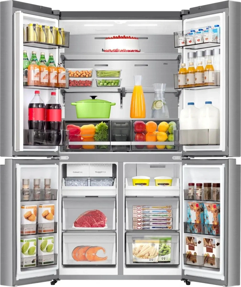 Hisense RQ5P640SYSD ezüst, négyajtós, No Frost, 640 l, MultiDoor hűtőszekrény