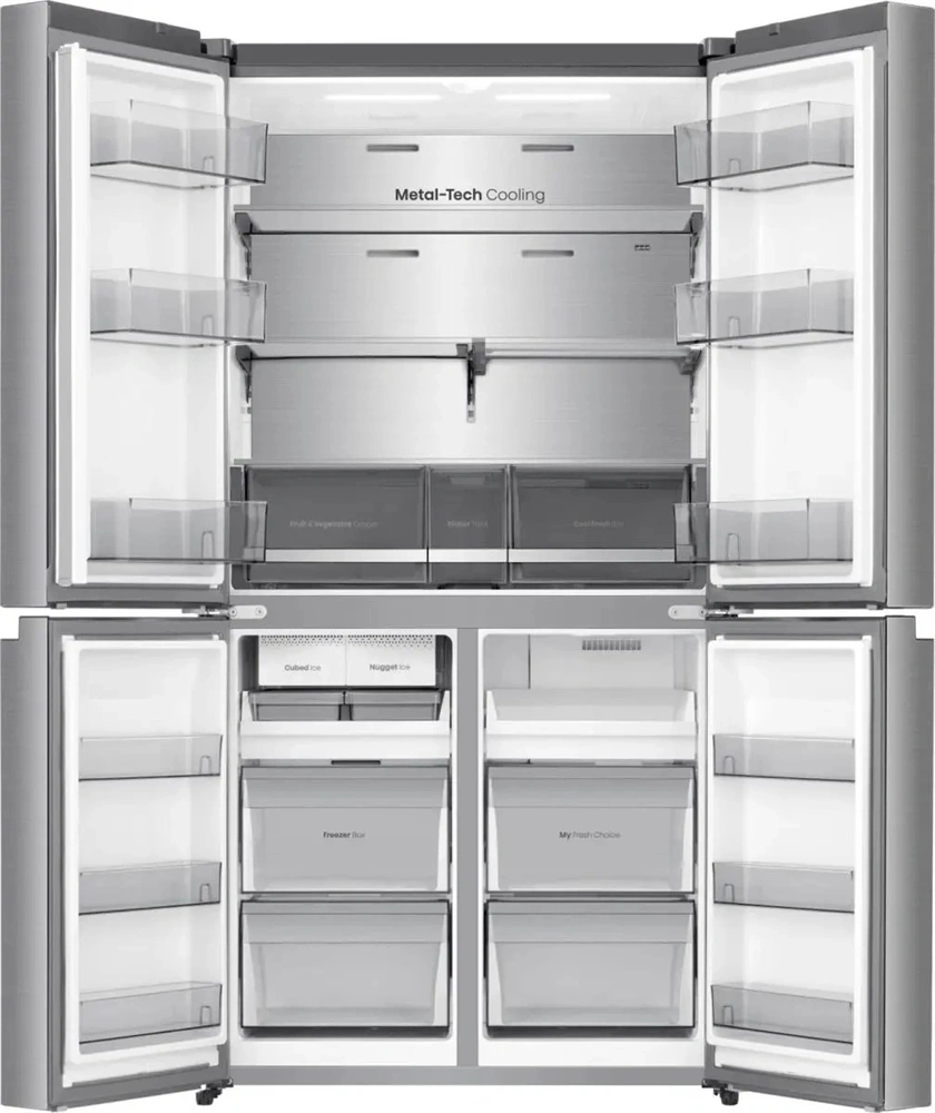 Hisense RQ5P640SYSD ezüst, négyajtós, No Frost, 640 l, MultiDoor hűtőszekrény