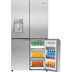 Hisense RQ5P640SYSD ezüst, négyajtós, No Frost, 640 l, MultiDoor hűtőszekrény