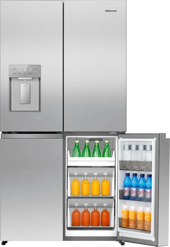 Hisense RQ5P640SYSD ezüst, négyajtós, No Frost, 640 l, MultiDoor hűtőszekrény