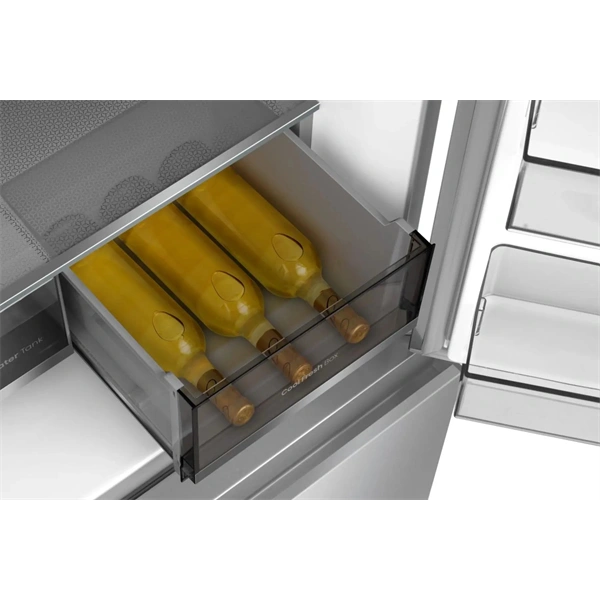 Hisense RQ5P640SYSD ezüst, négyajtós, No Frost, 640 l, MultiDoor hűtőszekrény