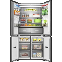 Hisense RQ768N4GBE fekete, négyajtós, No Frost, MultiDoor hűtőszekrény