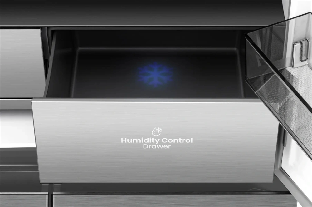 Hisense RQ768N4GVE szürke, négyajtós, No Frost, MultiDoor hűtőszekrény