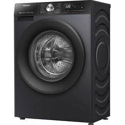 Hisense WD3S8043BB3 fekete, elöltöltős, 8 kg mosás, mosó-szárítógép