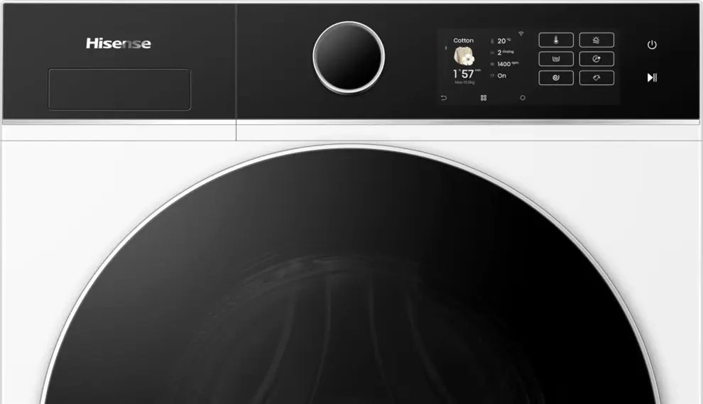 Hisense WD5i1045BWQ fehér, elöltöltős, 10,5 kg mosás, 6 kg szárítás, 1400 ford./perc, mosó-szárítógép