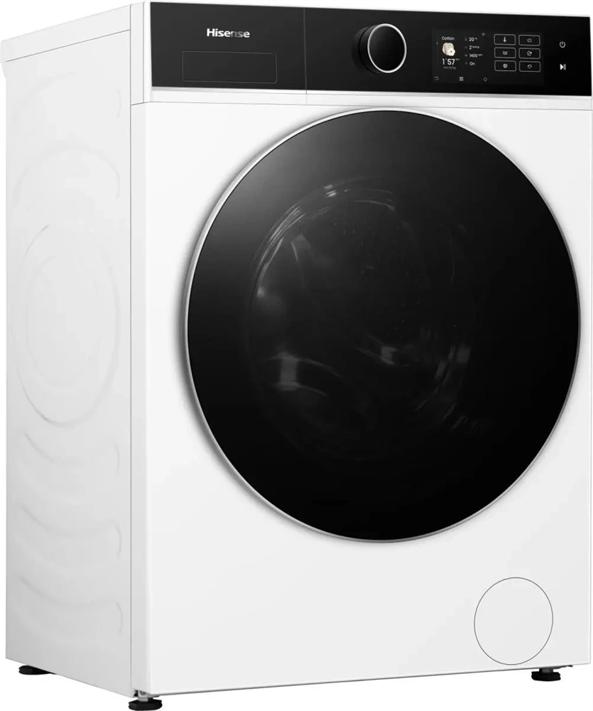 Hisense WF5i1045BWQ fehér, elöltöltős, 10,5 kg, 1400 ford./perc, gőzfunkció, WiFi, mosógép