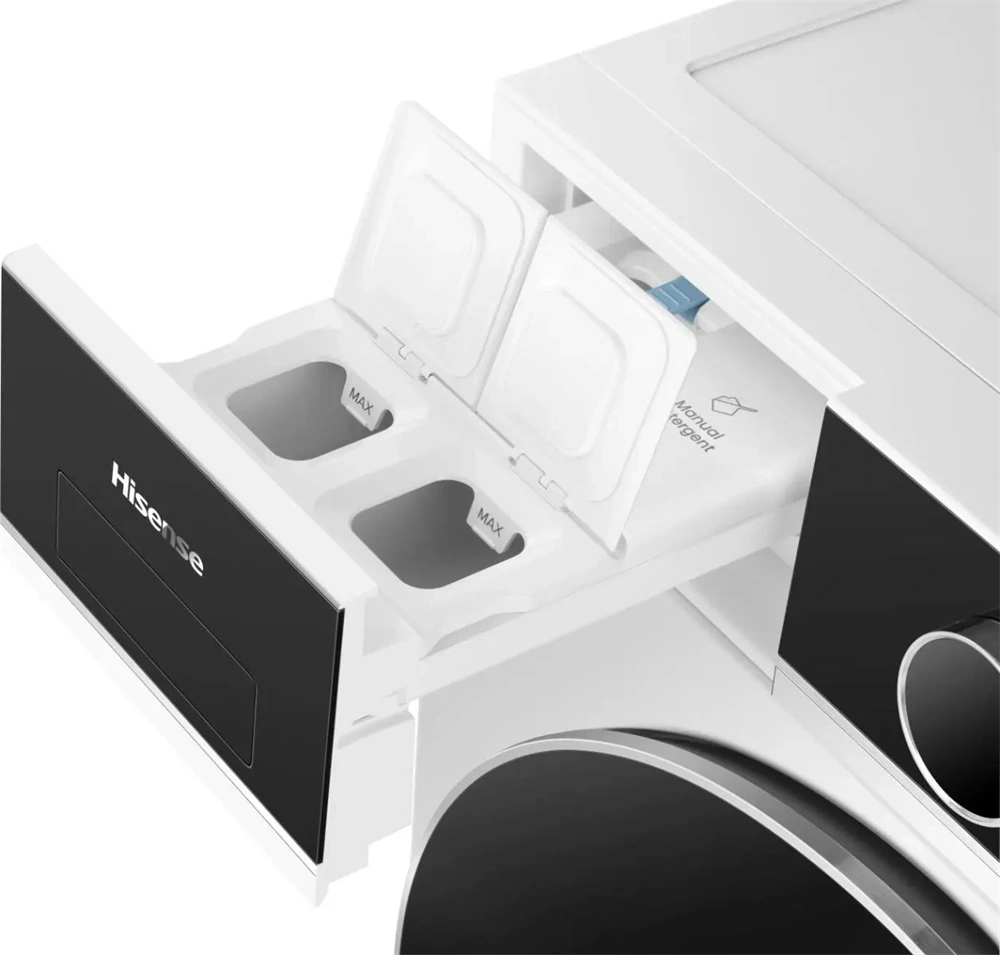 Hisense WF5i1045BWQ fehér, elöltöltős, 10,5 kg, 1400 ford./perc, gőzfunkció, WiFi, mosógép