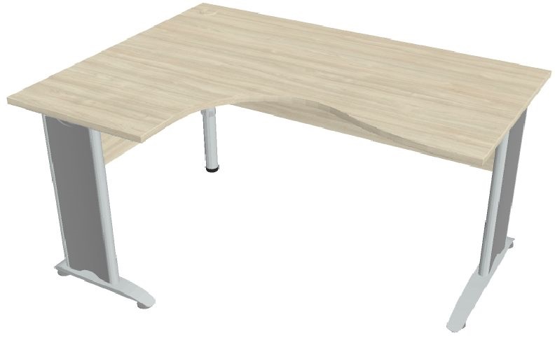 Hobis CROSS CE 2005 P akác 160x120 cm jobb ergo asztal