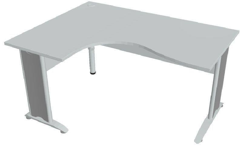 Hobis CROSS CE 2005 P szürke 160x120 cm jobb ergo asztal