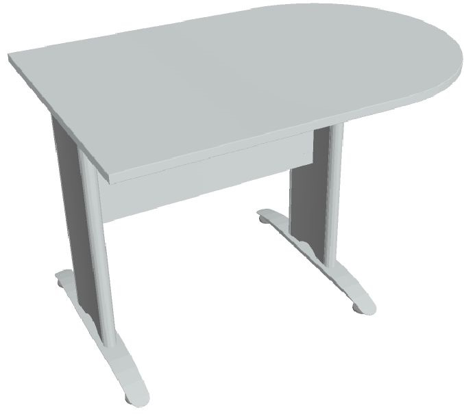 Hobis CROSS CP 1200 1 szürke 120 cm íves tárgyaló asztal