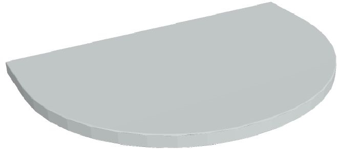 Hobis CROSS CP 60 szürke 60 cm végzáró asztal