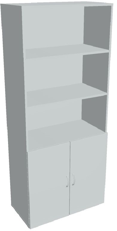 Hobis DRIVE D 5 80 03 szürke 185x80 cm polcos szekrény ajtóval
