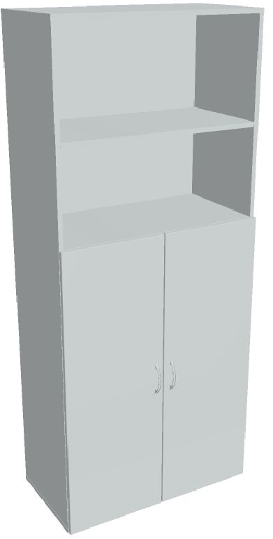 Hobis DRIVE D 5 80 04 szürke 185x80 cm polcos szekrény ajtóval