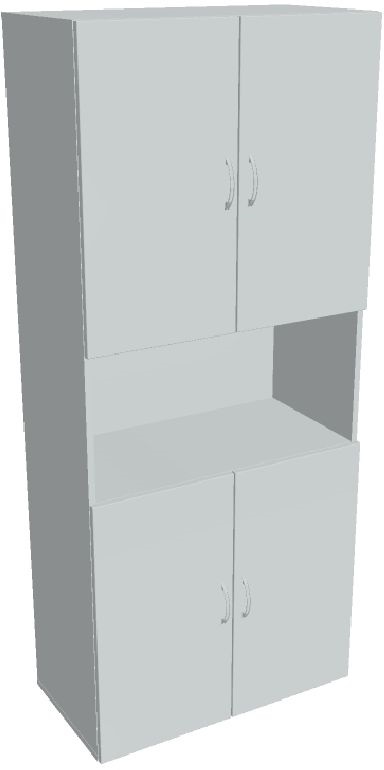 Hobis DRIVE D 5 80 05 szürke 185x80 cm polcos szekrény ajtóval
