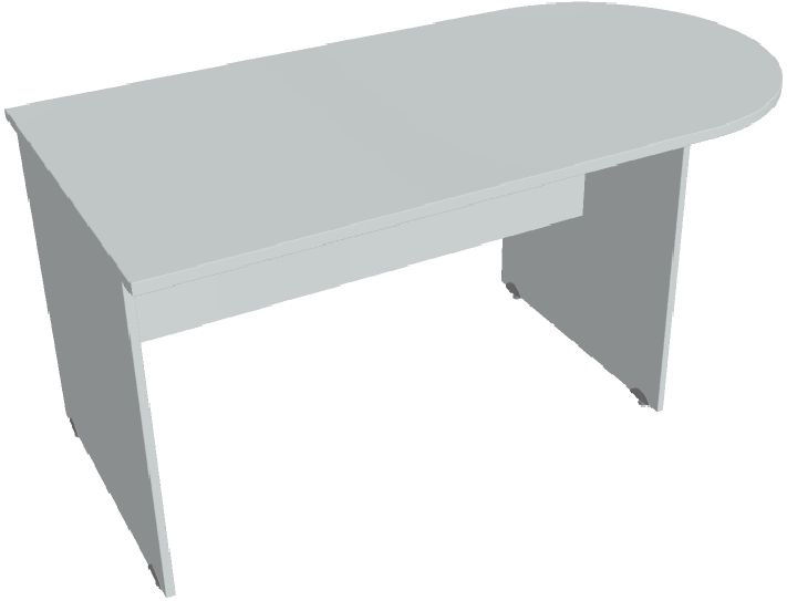 Hobis GATE GP 1600 1 szürke 160 cm íves tárgyaló asztal