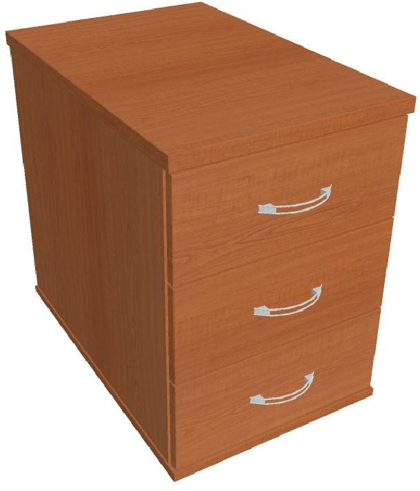 Hobis K 23 N cseresznye kereszt 60 cm 3 fiókos konténer