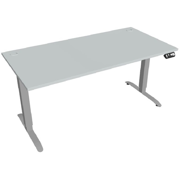 Hobis MOTION MS 2M 1600 szürke 160 cm hossz, memóriás állíthatóságú elektr.állítható asztal