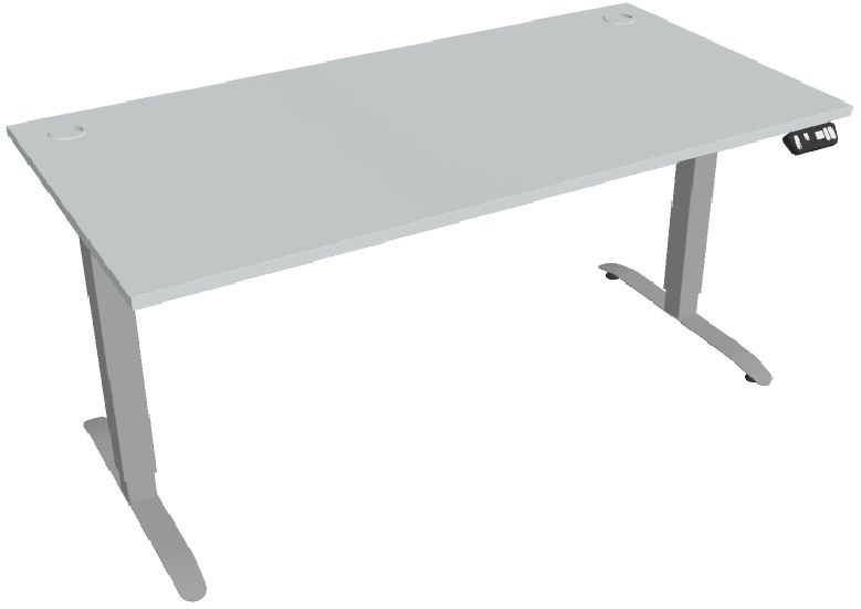 Hobis MOTION MS 2M 1600 szürke 160 cm hossz, memóriás állíthatóságú elektr.állítható asztal