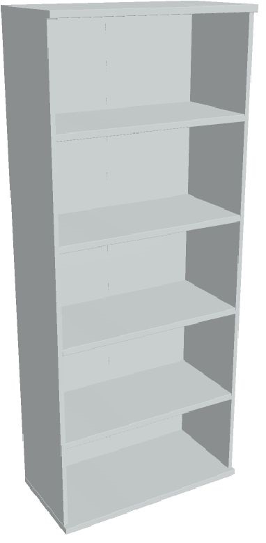 Hobis STRONG S 5 80 szürke 192x80 cm nyitott polcos szekrény