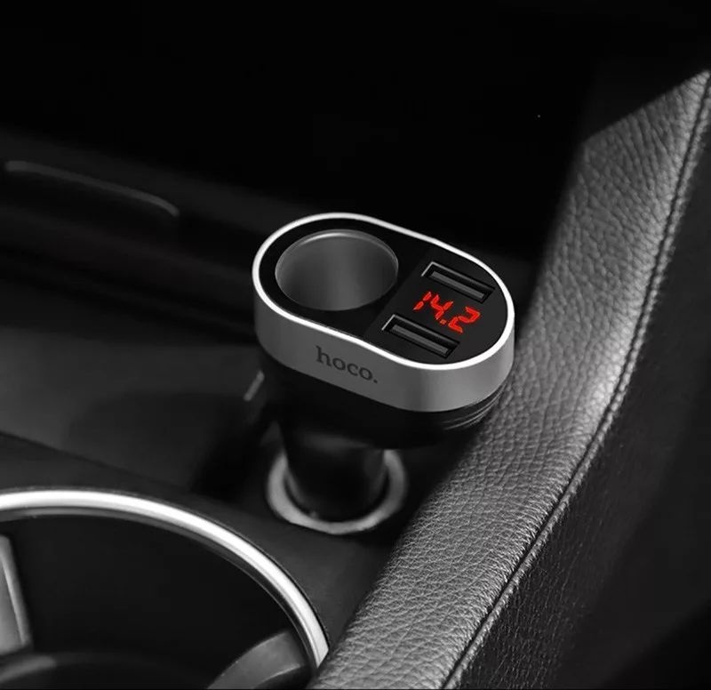 Hoco Z29 15W 2xUSB fekete autós töltő