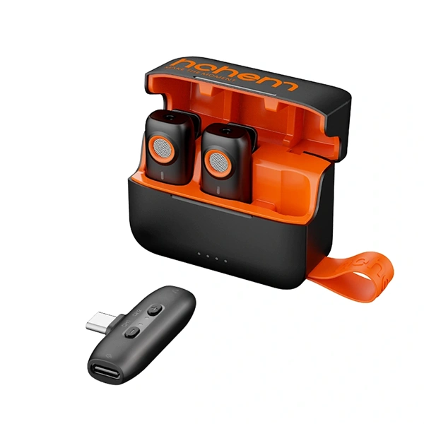 Hohem 2db mikrofon 1db vevőegység vezeték nélküli mikrofon + töltőtok