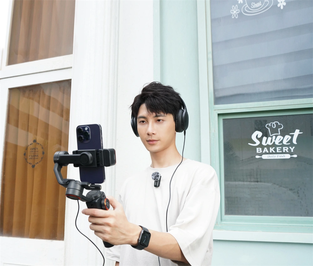 Hohem 2db mikrofon 1db vevőegység vezeték nélküli mikrofon + töltőtok