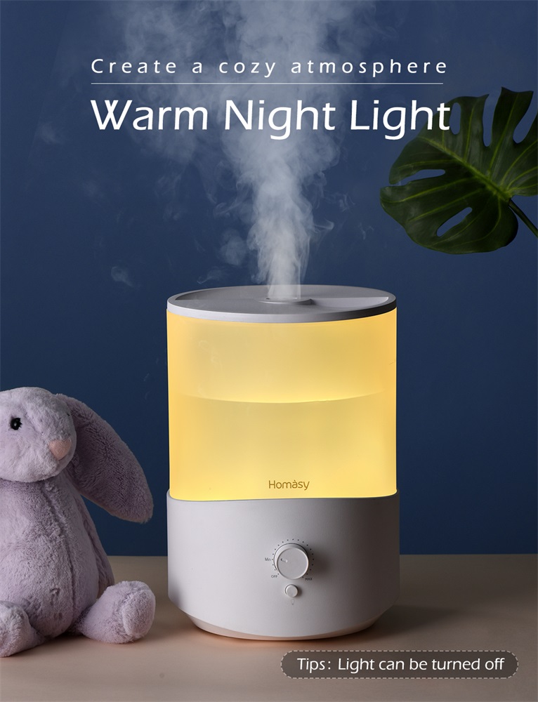 Homásy HMHM583AWEU fehér LED-es párásító