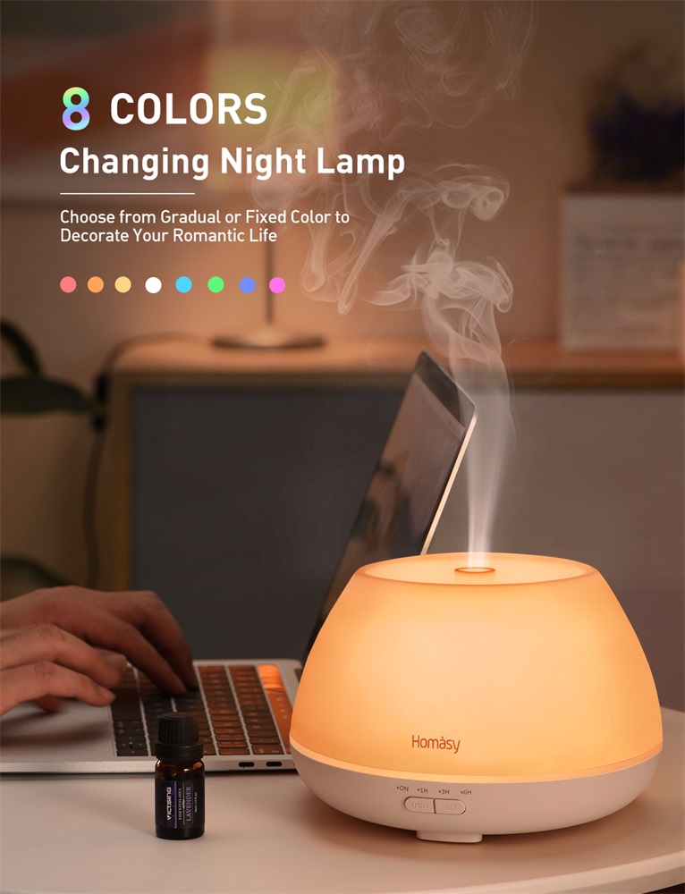 Homásy VicTsing HMHM609AWEU fehér illóolaj párásító