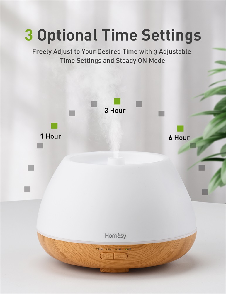 Homásy VicTsing HMHM609AWEU fehér illóolaj párásító