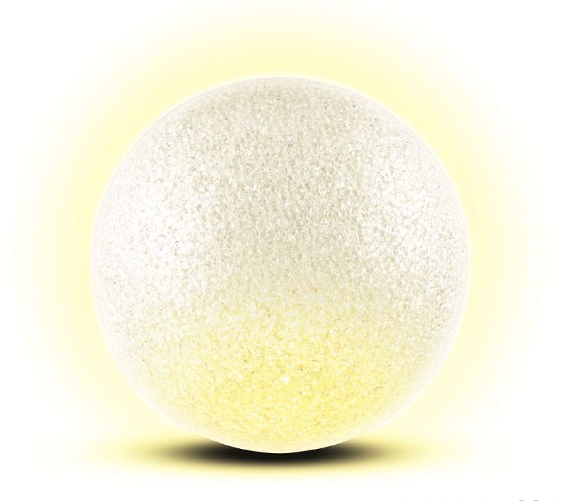 Home GLE 15/WW gömb 15cm/2LED/beltéri/meleg fehér karácsonyi dísz