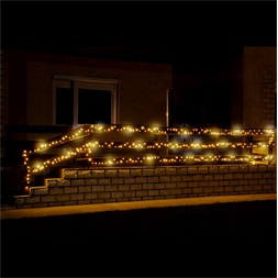 Home KKL 500F/WW kültéri meleg-/melegfehér 500 LED-es sziporkázó fényfüzér