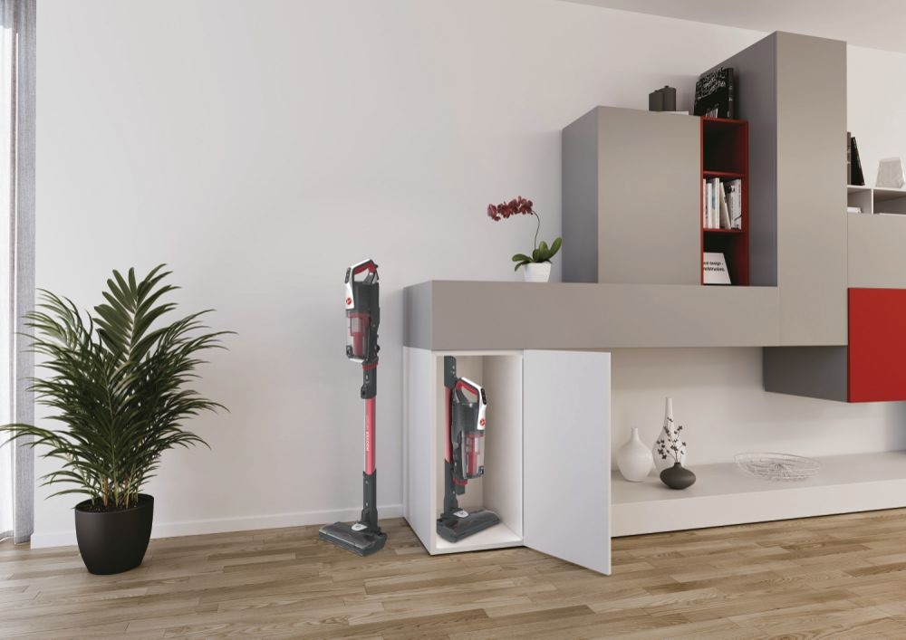 Hoover HF522STH 011 szürke-piros akkumulátoros álló porszívó
