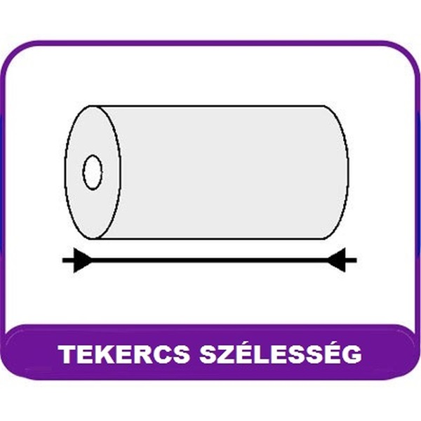 57/40/12 17fm BPA mentes nyomatlan 10db hőpapír tekercs