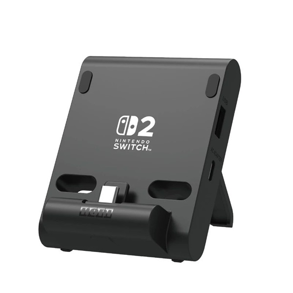 Hori Dual PlayStand Nintendo Switch 2 Official USB-A - USB-C fekete állvány és töltő
