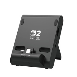 Hori Dual PlayStand Nintendo Switch 2 Official USB-A - USB-C fekete állvány és töltő