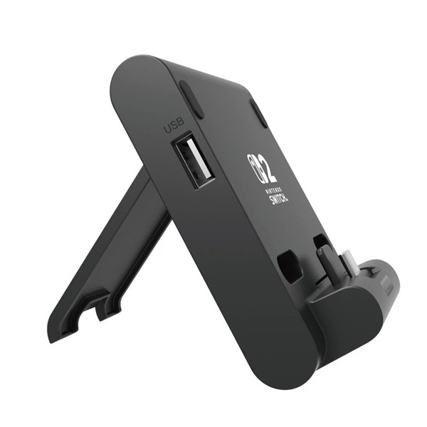 Hori Dual PlayStand Nintendo Switch 2 Official USB-A - USB-C fekete állvány és töltő