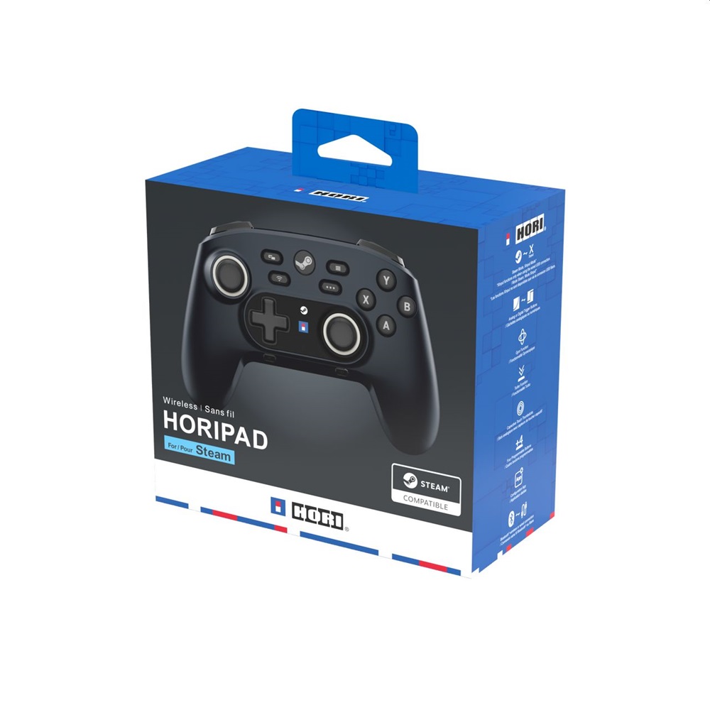 Hori HPC-055E Horipad Steam/Steam Deck/PC vezeték nélküli porgramozható fekete kontroller